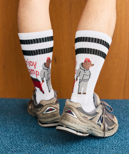 COLEMAN(コールマン)の「Coleman/コールマン 別注 Coleman 1P SOCKS ソックス(ソックス/靴下・メンズ・チャコールグレー/オフホワイト/ナチュラル/ダークグレー・ONE SIZE/MEDIUM)」の11枚目の写真