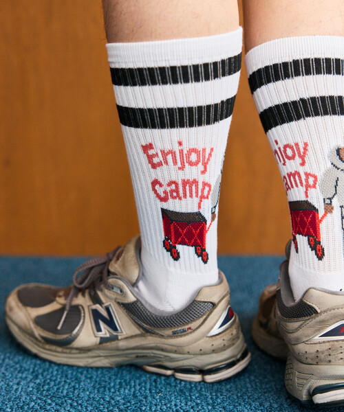 COLEMAN(コールマン)の「Coleman/コールマン 別注 Coleman 1P SOCKS ソックス(ソックス/靴下・メンズ・チャコールグレー/オフホワイト/ナチュラル/ダークグレー・ONE SIZE/MEDIUM)」の14枚目の写真