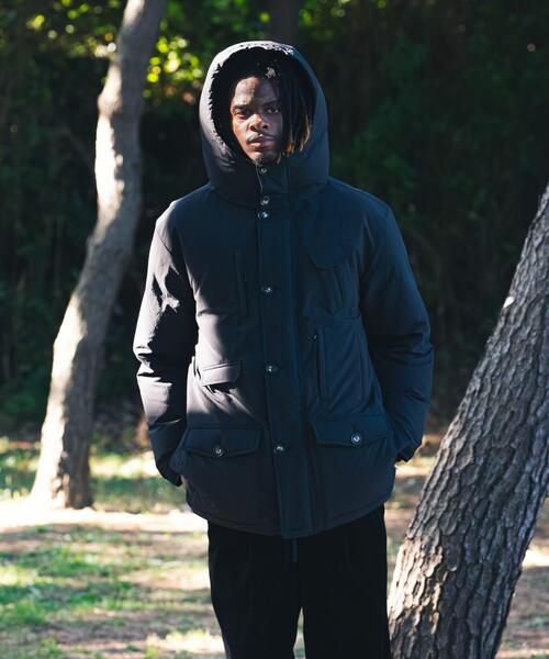 KWD（ケーダブルディー）の「『別注』KWD×URBAN RESEARCH　JAPAN DOWN JACKET（ダウンジャケット/コート・メンズ・カーキ/ブラック・MEDIUM/LARGE）」の15枚目の写真