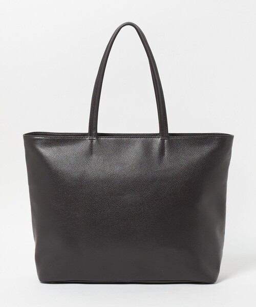A DAY IN THE LIFE UNITED ARROWS(アデイインザライフユナイテッドアローズ)の「シュリンク レザー トートバッグ 2<A DAY IN THE LIFE>(トートバッグ・メンズ・ブラック/ダークブラウン・FREE)」の4枚目の写真