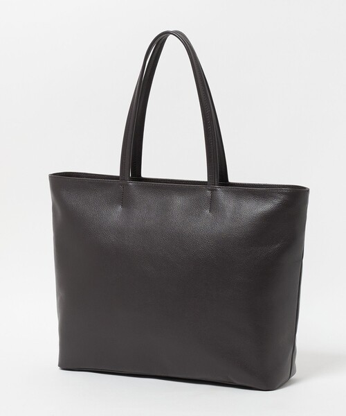 A DAY IN THE LIFE UNITED ARROWS(アデイインザライフユナイテッドアローズ)の「シュリンク レザー トートバッグ 2<A DAY IN THE LIFE>(トートバッグ・メンズ・ブラック/ダークブラウン・FREE)」の5枚目の写真