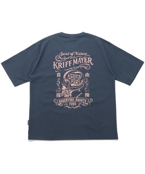 KRIFF MAYER(クリフメイヤー)の「プリント半袖T(バイカー)(Tシャツ/カットソー・メンズ・ネイビー/チャコール/オフホワイト/レッド・MEDIUM/X-LARGE/LARGE)」の4枚目の写真