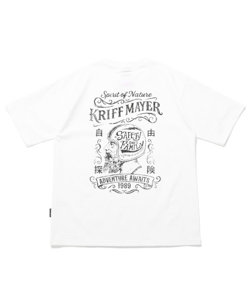 KRIFF MAYER(クリフメイヤー)の「プリント半袖T(バイカー)(Tシャツ/カットソー・メンズ・ネイビー/チャコール/オフホワイト/レッド・MEDIUM/X-LARGE/LARGE)」の1枚目の写真