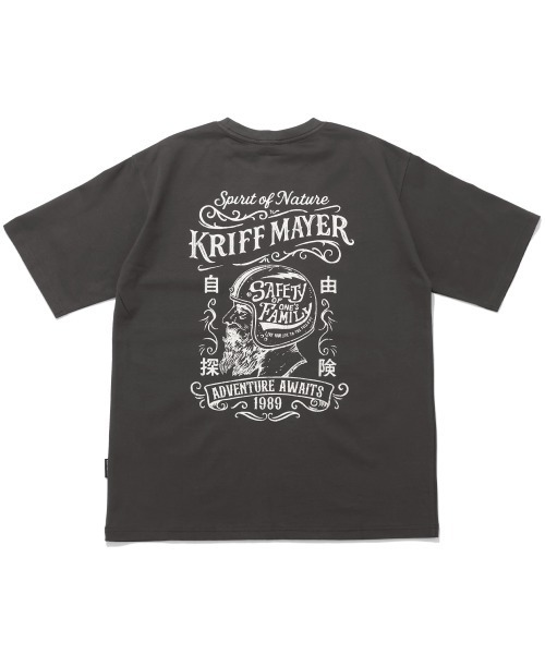 KRIFF MAYER(クリフメイヤー)の「プリント半袖T(バイカー)(Tシャツ/カットソー・メンズ・ネイビー/チャコール/オフホワイト/レッド・MEDIUM/X-LARGE/LARGE)」の5枚目の写真