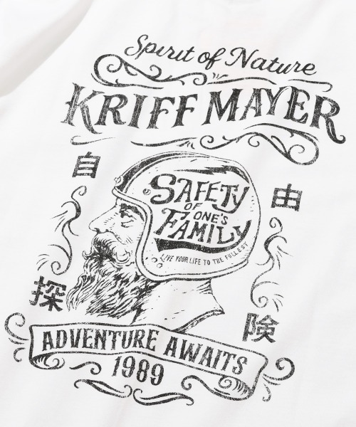 KRIFF MAYER(クリフメイヤー)の「プリント半袖T(バイカー)(Tシャツ/カットソー・メンズ・ネイビー/チャコール/オフホワイト/レッド・MEDIUM/X-LARGE/LARGE)」の14枚目の写真