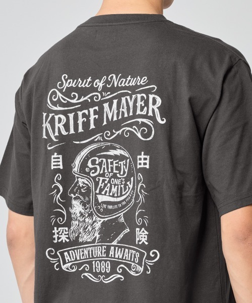 KRIFF MAYER(クリフメイヤー)の「プリント半袖T(バイカー)(Tシャツ/カットソー・メンズ・ネイビー/チャコール/オフホワイト/レッド・MEDIUM/X-LARGE/LARGE)」の20枚目の写真