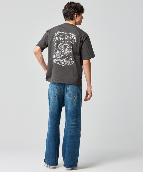 KRIFF MAYER(クリフメイヤー)の「プリント半袖T(バイカー)(Tシャツ/カットソー・メンズ・ネイビー/チャコール/オフホワイト/レッド・MEDIUM/X-LARGE/LARGE)」の9枚目の写真