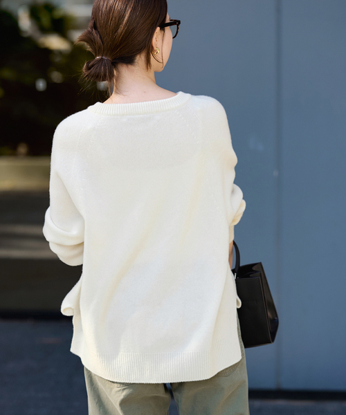 【新品未使用】FRAMeWORKラグランスリーブ ワイドプルオーバー FRAMeWORK（フレームワーク） ニット ラグランスリーブワイドプル