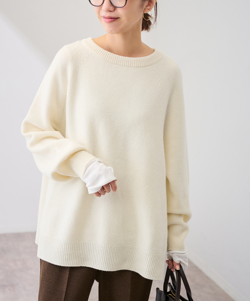 セール】≪追加≫ラグランスリーブ ワイドプルオーバー 3（ニット