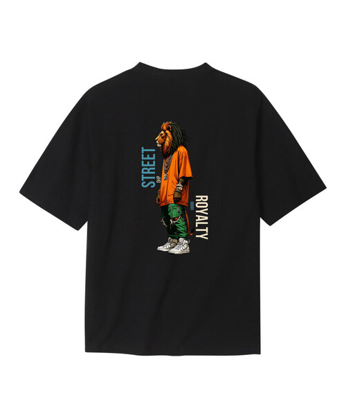 OHP(ワンハンドレッドパーセント)の「OHPxGOODD bロイヤリティセミオーバー半袖Tシャツ(Tシャツ/カットソー・メンズ・ホワイト/ブラック・LARGE/X-LARGE/XX-LARGE/XXX-LARGE/S(90)/M(95)/XXXX-LARGE)」の2枚目の写真