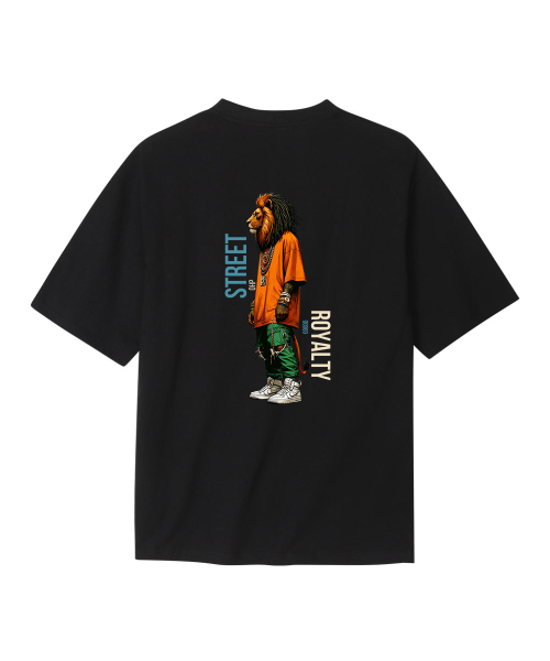 OHP(ワンハンドレッドパーセント)の「OHPxGOODD bロイヤリティセミオーバー半袖Tシャツ(Tシャツ/カットソー・メンズ・ホワイト/ブラック・LARGE/X-LARGE/XX-LARGE/XXX-LARGE/S(90)/M(95)/XXXX-LARGE)」の7枚目の写真