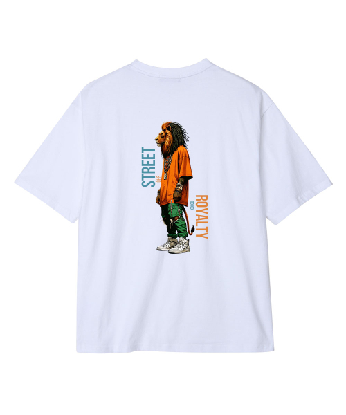 OHP(ワンハンドレッドパーセント)の「OHPxGOODD bロイヤリティセミオーバー半袖Tシャツ(Tシャツ/カットソー・メンズ・ホワイト/ブラック・LARGE/X-LARGE/XX-LARGE/XXX-LARGE/S(90)/M(95)/XXXX-LARGE)」の8枚目の写真