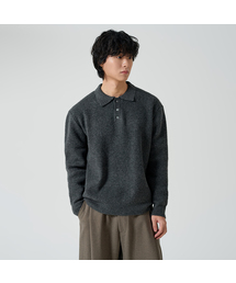 OWSA（オウサ）の「オープンカラー ハチニット 3カラー（ニット/セーター）」