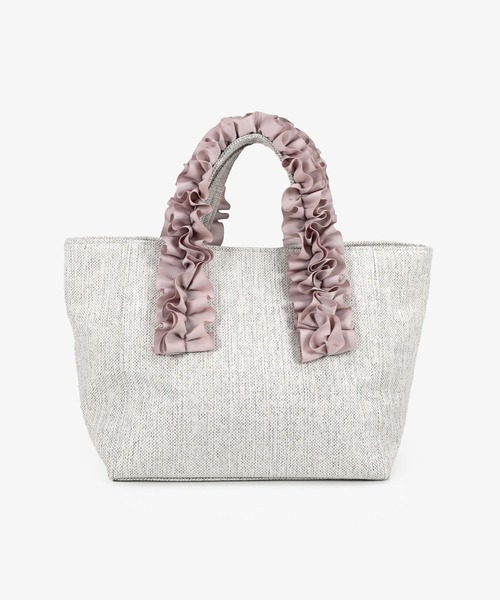 T・S・L(ティーエスエル)の「ハンドルフリルミニトートバッグ(トートバッグ・レディース・ブラック/ピンクベージュ/サックスブルー・FREE)」の3枚目の写真