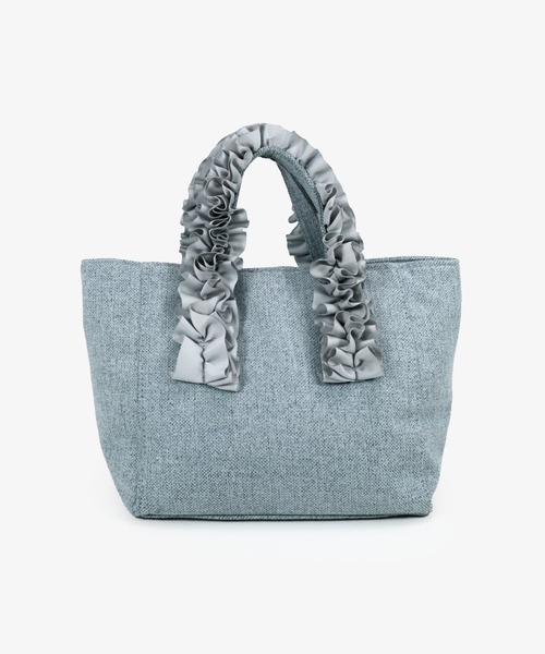 T・S・L(ティーエスエル)の「ハンドルフリルミニトートバッグ(トートバッグ・レディース・ブラック/ピンクベージュ/サックスブルー・FREE)」の2枚目の写真