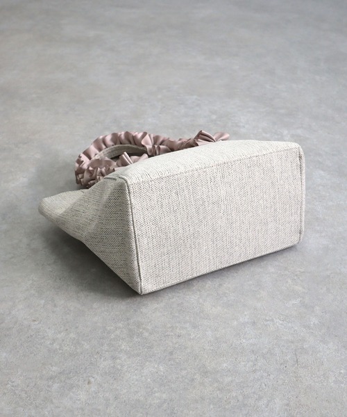 T・S・L(ティーエスエル)の「ハンドルフリルミニトートバッグ(トートバッグ・レディース・ブラック/ピンクベージュ/サックスブルー・FREE)」の7枚目の写真