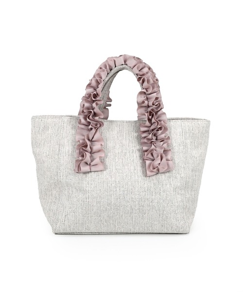 T・S・L(ティーエスエル)の「ハンドルフリルミニトートバッグ(トートバッグ・レディース・ブラック/ピンクベージュ/サックスブルー・FREE)」の14枚目の写真