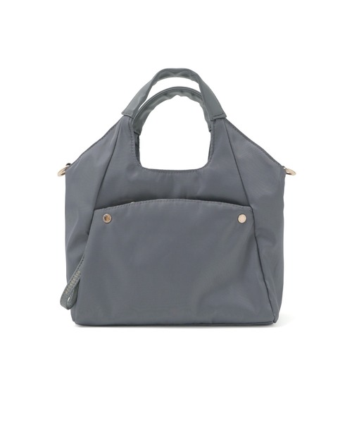 Fashion Letter（ファッションレター）の「6ポケット 2wayくり手ミニトートバッグ（ショルダーバッグ・レディース・チャコールグレー/ブルーグリーン/グレイッシュベージュ/ブラック・FREE）」の18枚目の写真