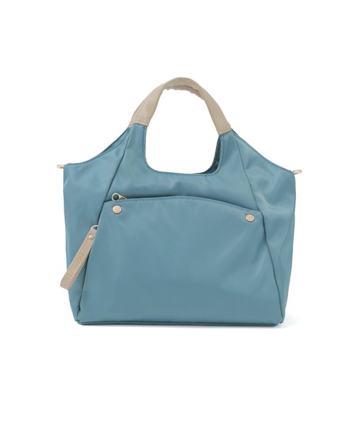 Fashion Letter（ファッションレター）の「6ポケット 2wayくり手ミニトートバッグ（ショルダーバッグ・レディース・チャコールグレー/ブルーグリーン/グレイッシュベージュ/ブラック・FREE）」の11枚目の写真