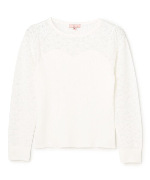 TOCCA(トッカ)の「LOVING HEART ニットトップス(ニット/セーター・レディース・ピンク系/アイボリー系・SMALL/MEDIUM)」の15枚目の写真