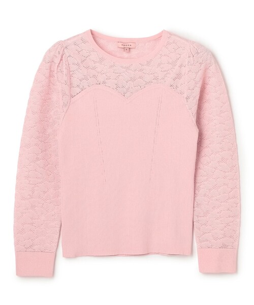 TOCCA(トッカ)の「LOVING HEART ニットトップス(ニット/セーター・レディース・ピンク系/アイボリー系・SMALL/MEDIUM)」の16枚目の写真