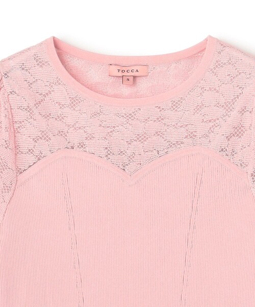 TOCCA(トッカ)の「LOVING HEART ニットトップス(ニット/セーター・レディース・ピンク系/アイボリー系・SMALL/MEDIUM)」の18枚目の写真