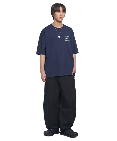 NOMANUAL(NOMANUAL)の「R.V ARCH LOGO T-SHIRT - DARK NAVY(Tシャツ/カットソー・レディース・その他・S/L/XL)」の3枚目の写真