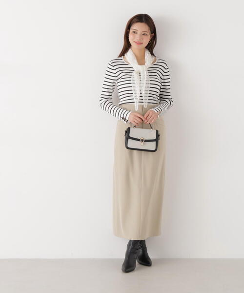 a/mie(アミー)の「<a>ベーシックナロースカート / 1216129200(スカート・レディース・ベージュ/ブラウン・MEDIUM/P/S/SMALL)」の16枚目の写真