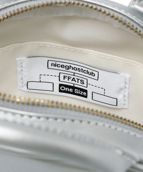 NICE GHOST CLUB（ナイスゴーストクラブ）の「FFATS PUDING BAG_SILVER(NG2EMUAB47A)（トートバッグ・レディース・シルバー・FREE）」の5枚目の写真