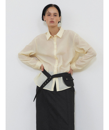 Flow Sheer Shirt, Light Yellow