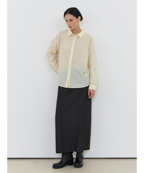 ETMON（エトモン）の「Flow Sheer Shirt, Light Yellow（シャツ/ブラウス・レディース・その他・FREE）」の3枚目の写真