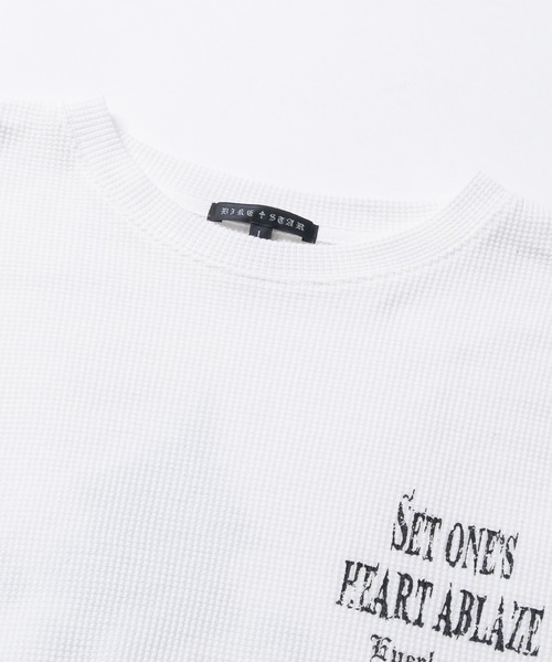 JOHN'S CLOSET(ジョンズクローゼット)の「【13】クロスモチーフ/エンジェルモチーフ ワッフル ロングスリーブTシャツ(Tシャツ/カットソー・メンズ・ホワイト系1/ホワイト系2/ブラック系1/ブラック系2・MEDIUM/LARGE)」の13枚目の写真
