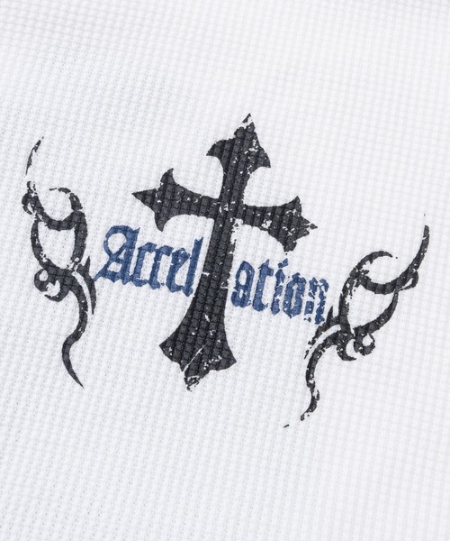 JOHN'S CLOSET(ジョンズクローゼット)の「【13】クロスモチーフ/エンジェルモチーフ ワッフル ロングスリーブTシャツ(Tシャツ/カットソー・メンズ・ホワイト系1/ホワイト系2/ブラック系1/ブラック系2・MEDIUM/LARGE)」の12枚目の写真