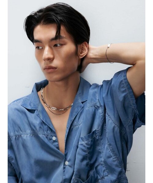 VINTAGE HOLLYWOOD（ビンテージハリウッド）の「Square Bold Chain Necklace_VH24NNNE175M（ネックレス・レディース・シルバー・FREE）」の5枚目の写真