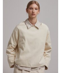 LARGO（ラルゴ）の「Corduroy square neck top (cream)（Tシャツ/カットソー）」