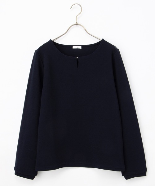 Honeys(ハニーズ)の「ラインストーン付トップス(Tシャツ/カットソー・レディース・ピンク/ネイビー/アイボリー/サックスブルー・L/LL/M/S)」の17枚目の写真