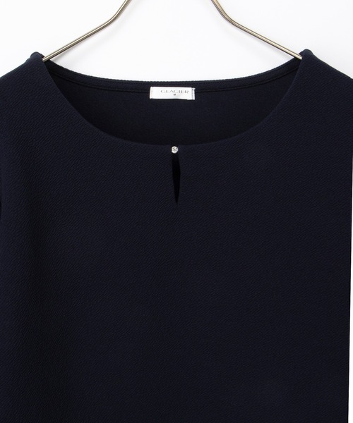 Honeys(ハニーズ)の「ラインストーン付トップス(Tシャツ/カットソー・レディース・ピンク/ネイビー/アイボリー/サックスブルー・L/LL/M/S)」の18枚目の写真