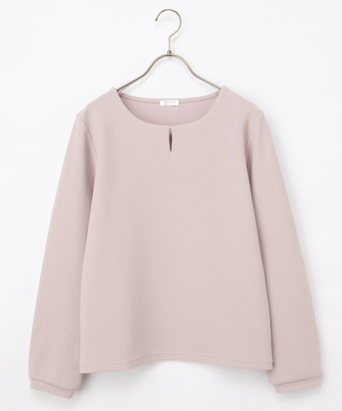 Honeys(ハニーズ)の「ラインストーン付トップス(Tシャツ/カットソー・レディース・ピンク/ネイビー/アイボリー/サックスブルー・L/LL/M/S)」の19枚目の写真