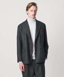 <SOVEREIGN>ハウンドトゥース ダブル6ボタン テーラードジャケット RELAX MODEL