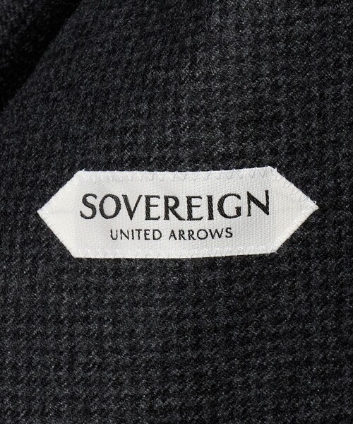 SOVEREIGN（ソブリン）の「＜SOVEREIGN＞ハウンドトゥース ダブル6ボタン テーラードジャケット RELAX MODEL（テーラードジャケット・メンズ・ダークグレー・M）」の16枚目の写真