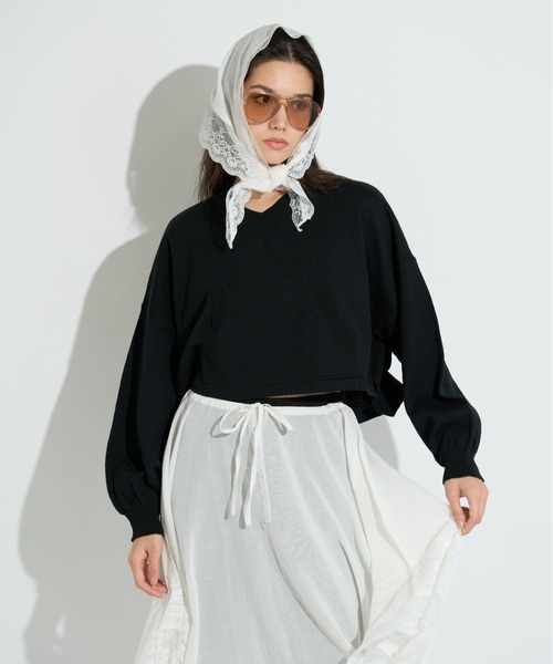 ANNA SUI NYC（アナ スイ エヌ ワイ シー）の「カラフルニット（ニット/セーター・レディース・ラベンダー/オレンジ/ブラック・FREE）」の8枚目の写真