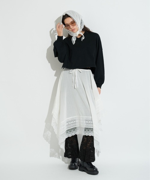 ANNA SUI NYC（アナ スイ エヌ ワイ シー）の「カラフルニット（ニット/セーター・レディース・ラベンダー/オレンジ/ブラック・FREE）」の4枚目の写真