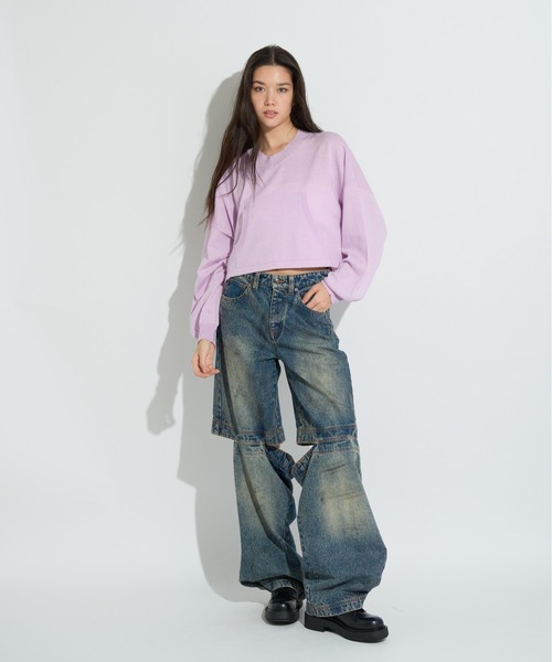 ANNA SUI NYC（アナ スイ エヌ ワイ シー）の「カラフルニット（ニット/セーター・レディース・ラベンダー/オレンジ/ブラック・FREE）」の22枚目の写真