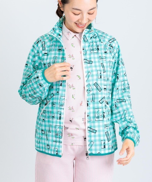 Picone CLUB(ピッコーネクラブ)の「ギンガム総柄撥水ブルゾン(ブルゾン・レディース・ライトブルー/イエロー/オレンジ/グリーン・13号/11号/9号)」の19枚目の写真