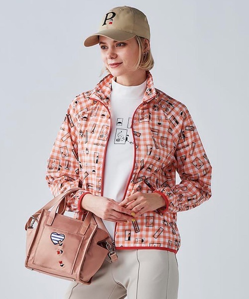 Picone CLUB(ピッコーネクラブ)の「ギンガム総柄撥水ブルゾン(ブルゾン・レディース・ライトブルー/イエロー/オレンジ/グリーン・13号/11号/9号)」の15枚目の写真
