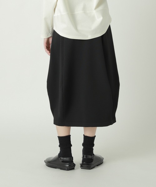 ZUCCa(ズッカ)の「PE STRETCH KNIT / ニットスカート / P(スカート・レディース・ベージュ/ブラック・M size)」の4枚目の写真