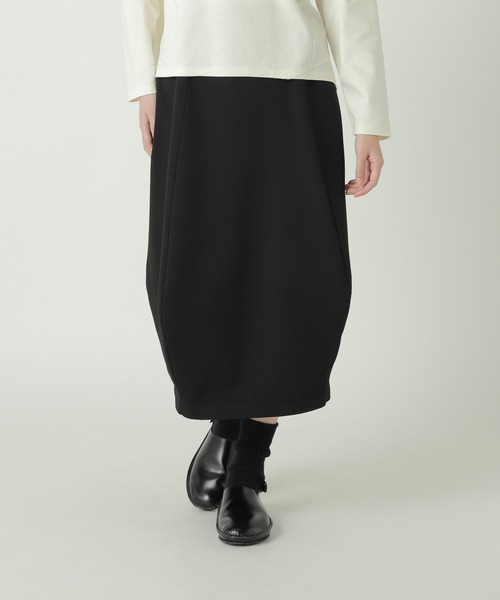 ZUCCa(ズッカ)の「PE STRETCH KNIT / ニットスカート / P(スカート・レディース・ベージュ/ブラック・M size)」の3枚目の写真
