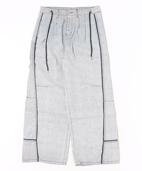 JOHNNY WOLF(ジョニーウルフ)の「HABLOG ワイド バギー バレル デニムパンツ(デニムパンツ・メンズ・ライトグレー・M/S/L)」の19枚目の写真