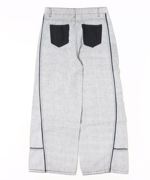 JOHNNY WOLF(ジョニーウルフ)の「HABLOG ワイド バギー バレル デニムパンツ(デニムパンツ・メンズ・ライトグレー・M/S/L)」の20枚目の写真