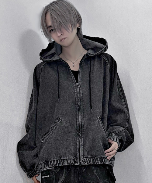 CavariA(キャバリア)の「『CavariA/キャバリア』デニムジップパーカー(パーカー・メンズ・ブルー/ブラック・L/M)」の14枚目の写真